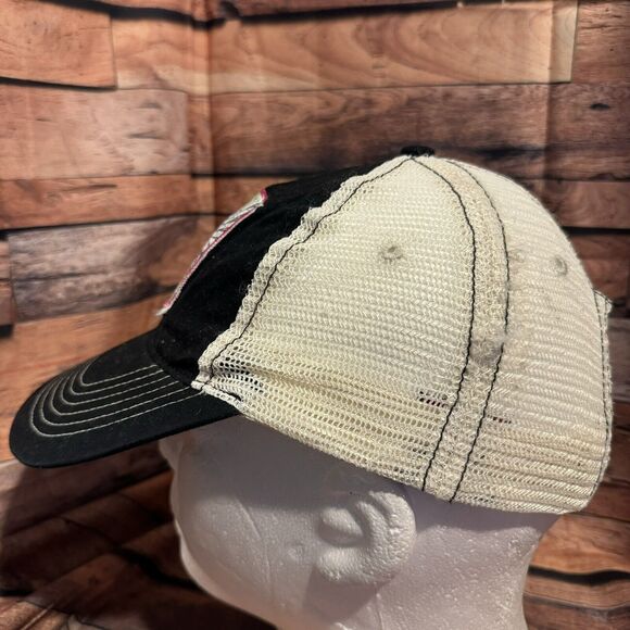Blessed Beyond Belief Distressed Mesh Hat Adjustable SnapBack Black Cap Zkapz - Picture 4 of 7